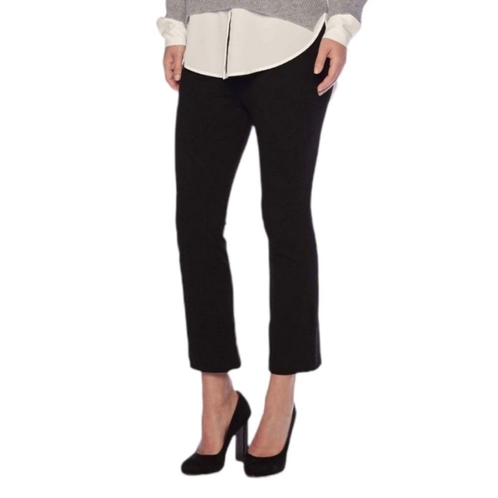 NEW Brochu Walker Danis Cropped Flare Pant in Black Onyx Size Small